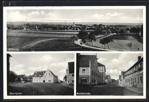 AK Pförring, Gesamtansicht, Marktplatz, Marktstrasse