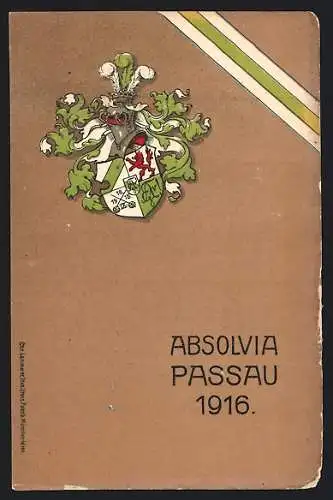 AK Passau, Absolvia 1916, Wappen der Studentenverbindung