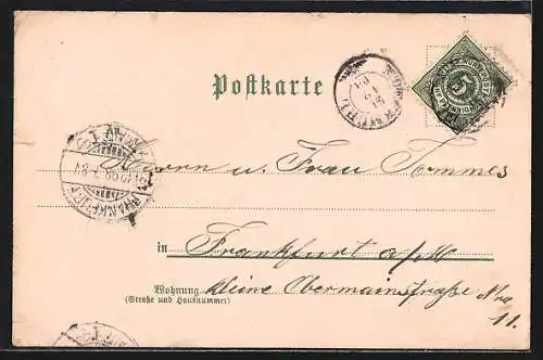 Lithographie Möckmühl, Brand der Kirche 1898, Götzenburg, Brandstätte