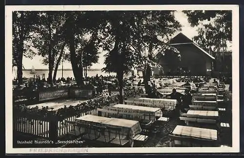 AK Friedrichshagen, Gasthaus Seeschlösschen von Reinhold Blaurock, Seestrasse 77