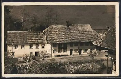 AK Aitern /Schwarzw., Gasthaus und Pension zum Rössle aus der Vogelschau