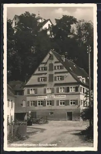 AK Illertissen /Schwaben, Brauerei Schloss-Bräuhaus
