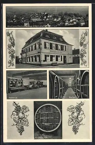 AK Wachenheim a. d. Weinstrasse, Wachenheimer Winzergenossenschaft mit Gasthof