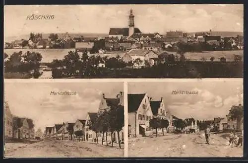 AK Kösching, Teilansicht, Marktstrasse