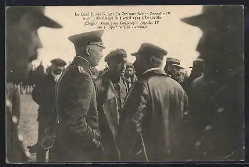 AK Lunéville, Chefpilot Glüntz des Luftkreuzers Zeppelin IV am 3. April 1913