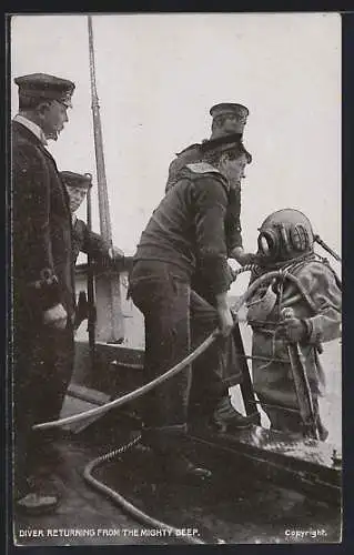 AK Taucher, Diver returning from the mighty deep, Matrosen