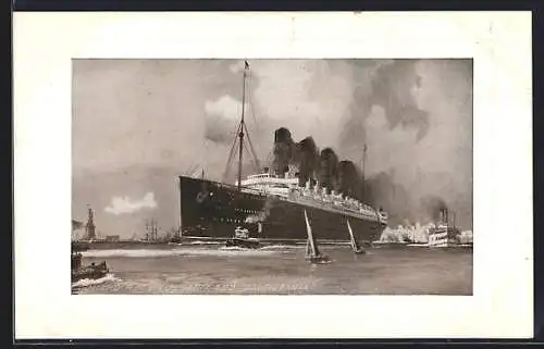 AK R. M. S. Lusitania and Maretania, Versenkt durch U20