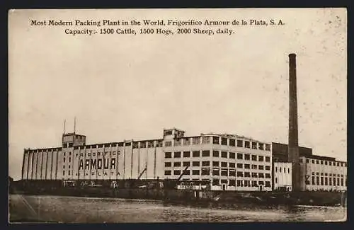 AK La Plata, Most Modern Packing Plant in the World, Frigorofico Armour de la Plata, Fabrik