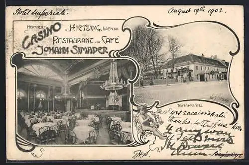 AK Wien-Hietzing, Restaurant & Café Johann Simader, Hopfner's Casino