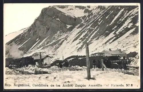 AK Zanjon, Cordillera de los Andes, Zanjon Amarillo Col Fajardo