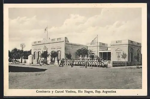 AK Viedma, Comiseria y Carcel Viedma, Rio Negro, Soldaten