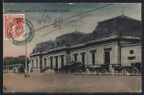 AK Mendoza, Estacion del Ferrocarril Pacifica, Bahnhof
