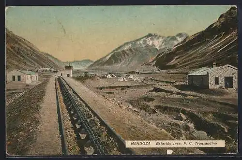AK Puente de Inca, Estacion Inca, F.C. Transandina