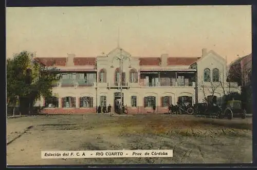 AK Roi Cuarto, Estaciondel F.C.A., Bahnhof