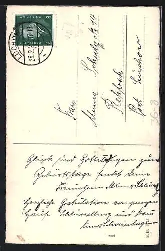 AK Nun aber bleibet Glaube, Hoffnung, Liebe..., I Kr. 13.13, Sinnspruch