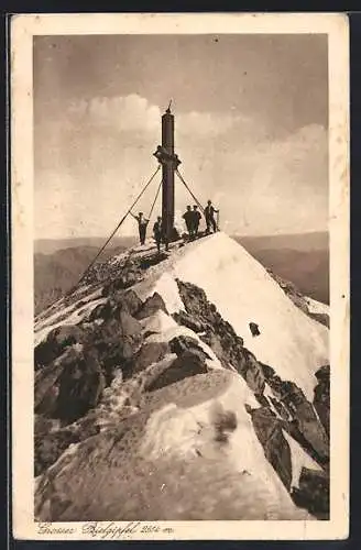 AK Grosser Prielgipfel mit Gipfelkreuz