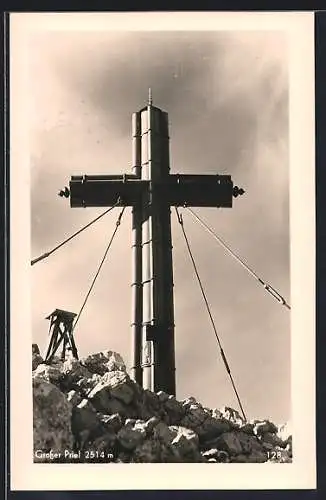 AK Das Gipfelkreuz auf dem Grossen Priel