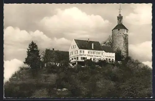 AK Bürg bei Winnenden, Gasthof zur schönen Aussicht am Turm