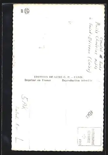 AK Ste Barbe, Frau in Bluse vor Bergwerk, Bergbau