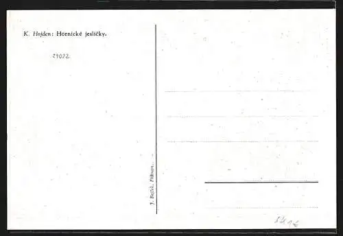 AK Bergarbeitet bei der Geburt von Jesus Christus