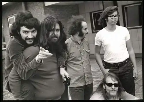 Fotografie US-amerikanische Bluesrockband Canned Heat im Fotoshooting, Grossformat 25 x 18cm
