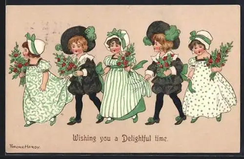 Künstler-AK Florence Hardy: Wishing You a Delightful time