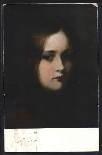 Künstler-AK sign. Buchner: Mignon mit langen Haaren
