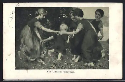 Künstler-AK sign. Karl Hartmann: Kinderreigen