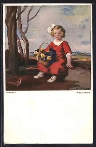 Künstler-AK sign. Hans Hufer: Kinderbildnis