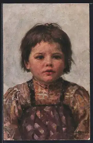 Künstler-AK sign. Mutter`s Stolz: Portrait eines Kindes