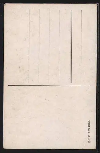 AK Bildnis einer schwarzhaarigen Frau