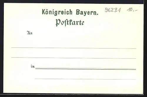 AK Staffelstein / Mainthal, Marktplatz mit Denkmal und Geschäften