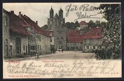 AK Breisach, Altgasse mit Speckthor