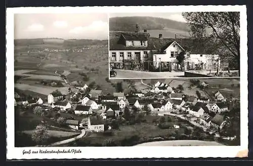 AK Niederstaufenbach /Pfalz, Gasthaus O. Appel, Gesamtansicht aus der Vogelschau