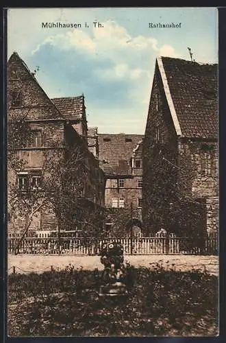 AK Mühlhausen /Th., Der Rathaushof