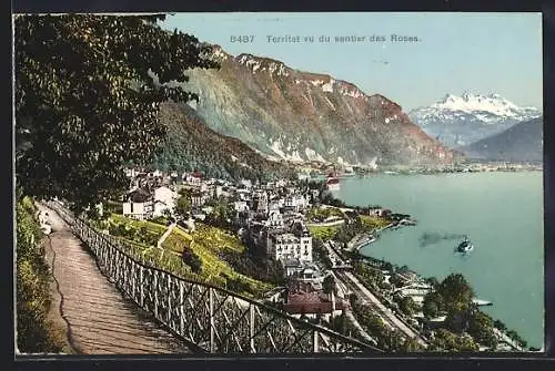 AK Territet, vu du sentier des Roses
