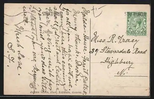 AK Geneve, La jonction du Rhone et de l`Arve