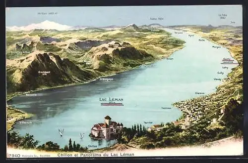 AK Chillon, Panorama du Lac Leman