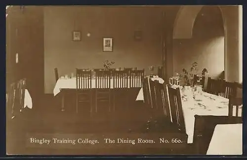 AK Bingley, Training College, The Dining Room