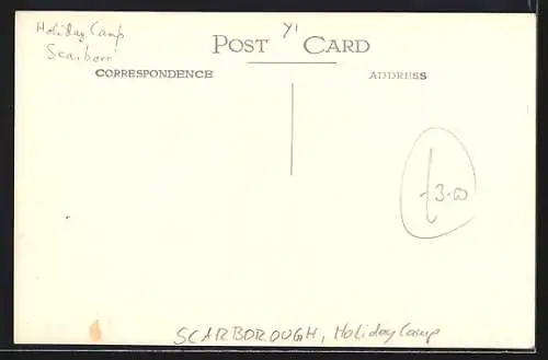 Foto-AK Scarborough, Holiday Camp