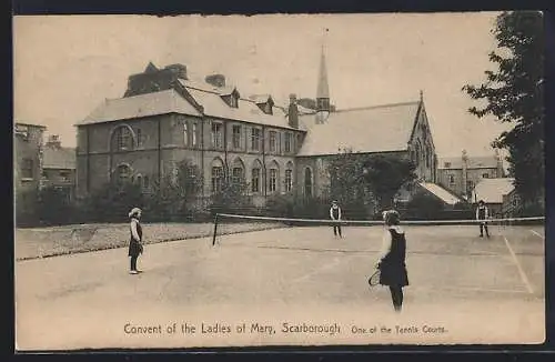 AK Scarborough, Convent of the Ladies of Mary, One of the Tennis Courts