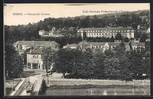 AK Épinal, Ortspartie, Strassenbahn