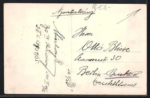 AK Budapest, Apponyi-tér, Partie am Apponyi-Platz mit Denkmal und Strassenbahnen, Kirche hinten