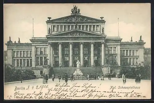 AK Berlin, Königliches Schauspielhaus, Gendarmenmarkt