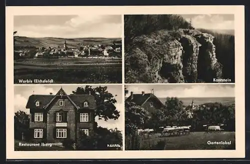 AK Worbis /Eichsfeld, Restaurant Iberg und Gartenlokal