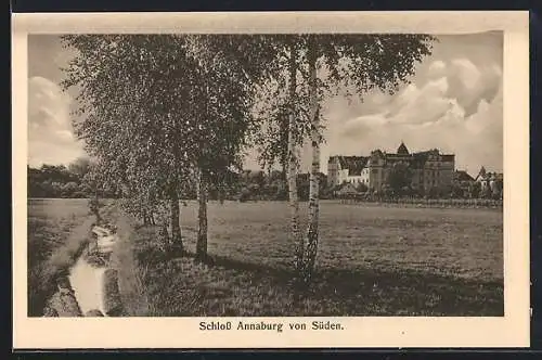 AK Annaburg, Ansicht des Schlosses von Süden