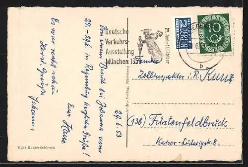 AK Regensburg, Ortsansicht mit Dom