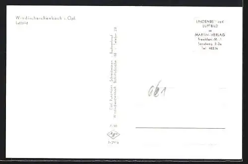 AK Windischeschenbach / Opf., Totalansicht, Luftbild