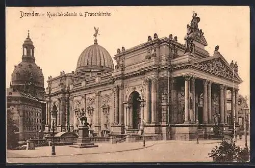 AK Dresden, Kunstakademie und Frauenkirche