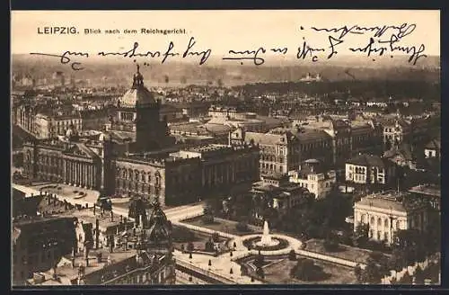AK Leipzig, Blick nach dem Reichsgericht